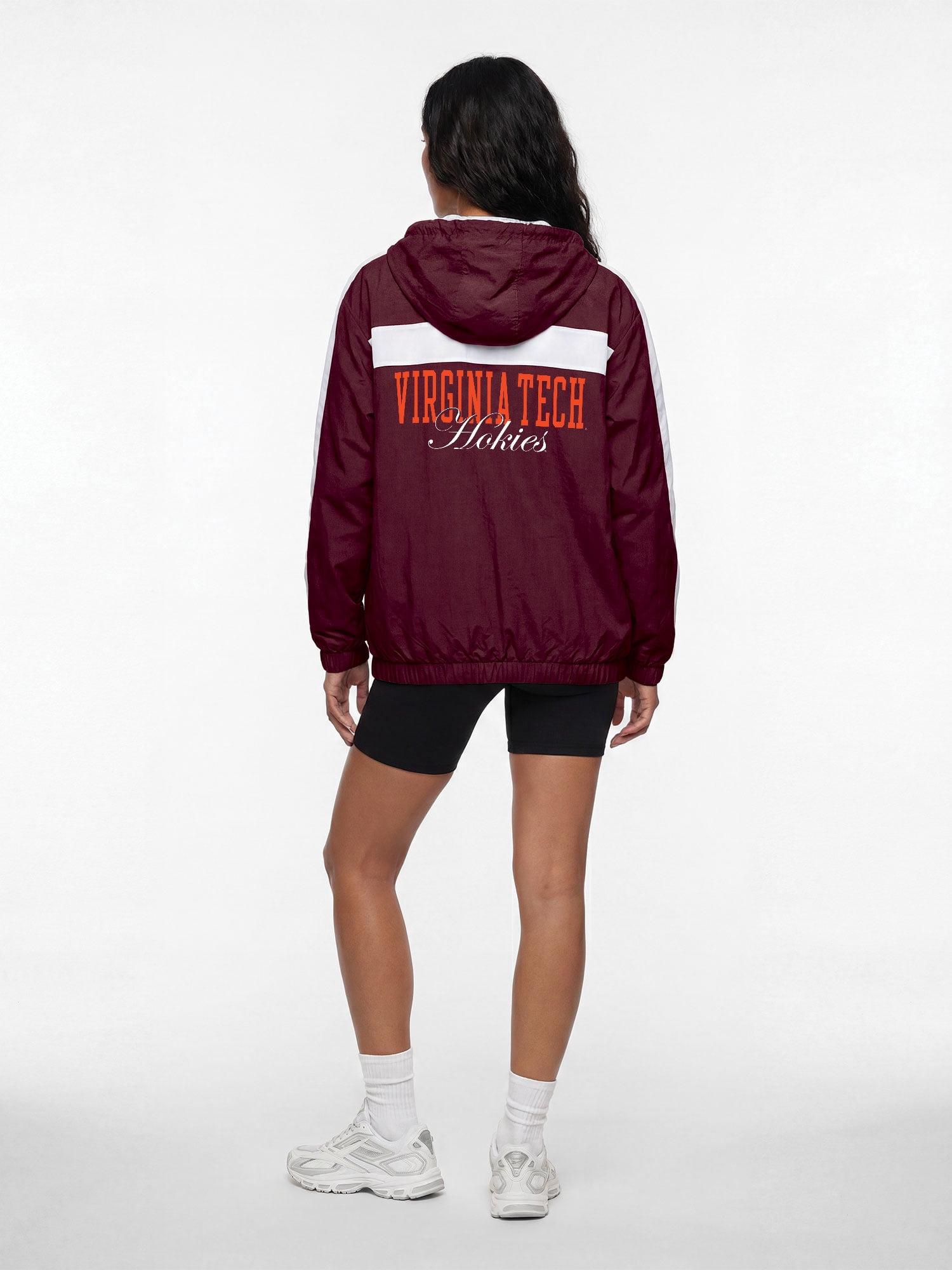 Virginia Tech Hokies Reebok Womens Colorblocked Full Zip Jacket