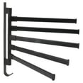 thumbnail image 4 of Toallero giratorio negro sin perforaciones Nikou, 4 of 15