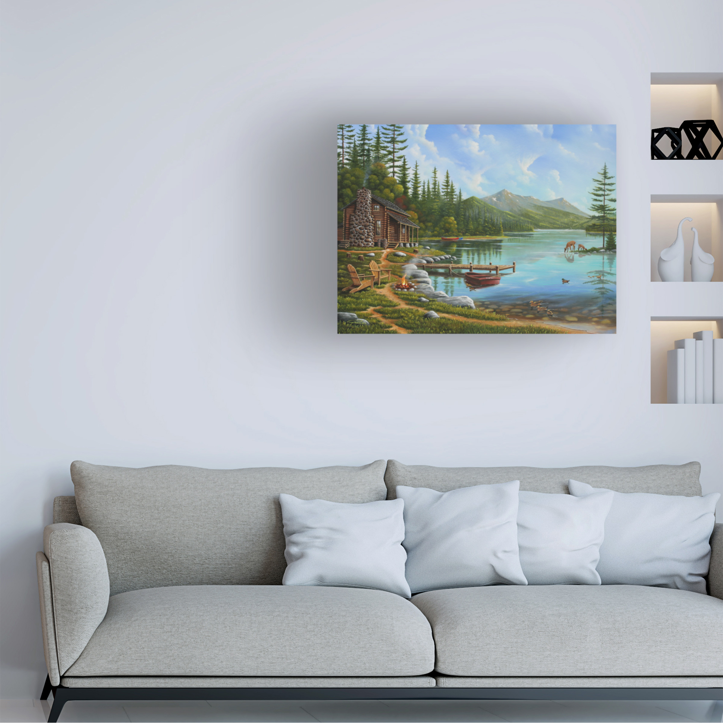 Trademark Fine Art 'Simple Living' Canvas Art by Geno Peoples