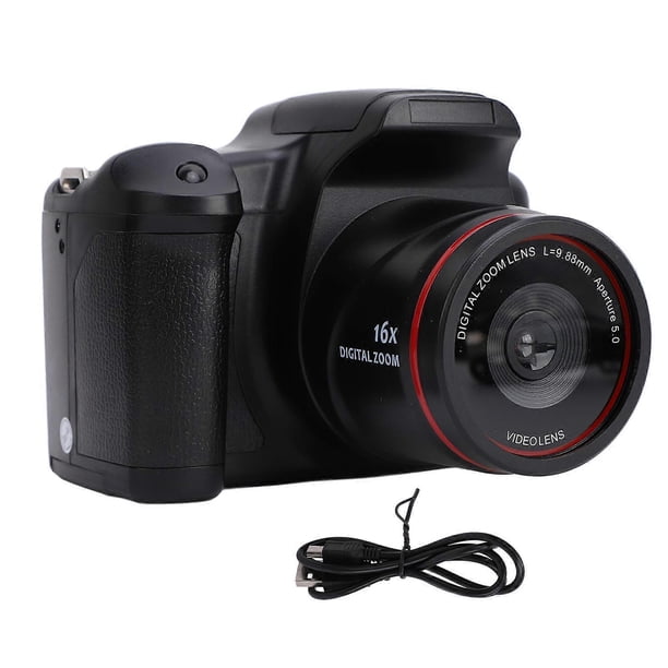 16MP 1080P HD Digital Camera, 16X Digital Zoom, DSLR Micro Camera with Telephoto Lens for Travel Vlogging