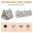 thumbnail image 4 of Unique Bargains Ferret Hammock Small Pet Cage Accessories Ferret Bed Pet Cage Hammock Hanging Tunnel and Bed Hideout Set for Hamster Squirrel Rabbit Brown 3Pcs, 4 of 7