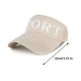 thumbnail image 3 of Sun Visors for Women Golf Visor Women Sports Sun Visor Hat Cloth Covered Slip on Visor Cotton Visor Cap Tennis Visor, 3 of 6