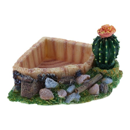 Reptile Feed Feeder Food or Water Ceramics Bowl Tray Worm Dish Gecko Dragon Terrestrial 1