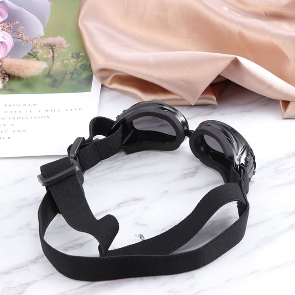 PBPBOX Small Dog Glasses 1Pack Pet Goggles UV Protection Black Plastic for Dogs 10.5x3.3x2cm