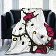 thumbnail image 6 of Hello Kitty Throw Blanket, Cozy Flannel Blankets For Boys Girls, Super Soft Warm Blanket For Couch Sofa Bed, 6 of 9