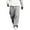 Gray, variant on Mens Fashion Casual Elastic Waist Drawstring Baggy Pants Loose Fit Wide Leg Straight Sweatpants