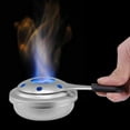 thumbnail image 2 of Stainless Steel, Grey, 18x9.6cm Spirits-Fueled Fondue Burner, 2 of 4