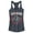 Indigo, variant on Junior's Marvel Widow Circle Racerback Tank Top Indigo 2X Large