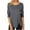 Gray, variant on IROINNID Ladies Long Sleeve T Shirts Solid Loose T-shirt Blouse Round-Neck Home Tops,Blue