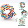 thumbnail image 6 of From 12 to 24 Inch Bird Rope Perches, for Parrots/Budgie, Colorful Spiral Toys, Cage Climbing Stand, 6 of 7