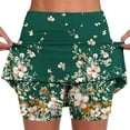 thumbnail image 1 of Gspmoly Shorts Short pour Femmes, Nouvelle Couleur pour Femmes Jupe-Pantalon Taille Mi-Haute de Sport Décontractés Jupe-Pantalon de Base Shorts de Randonnée Femmes Offres des Fêtes Multicolore P, 1 of 5