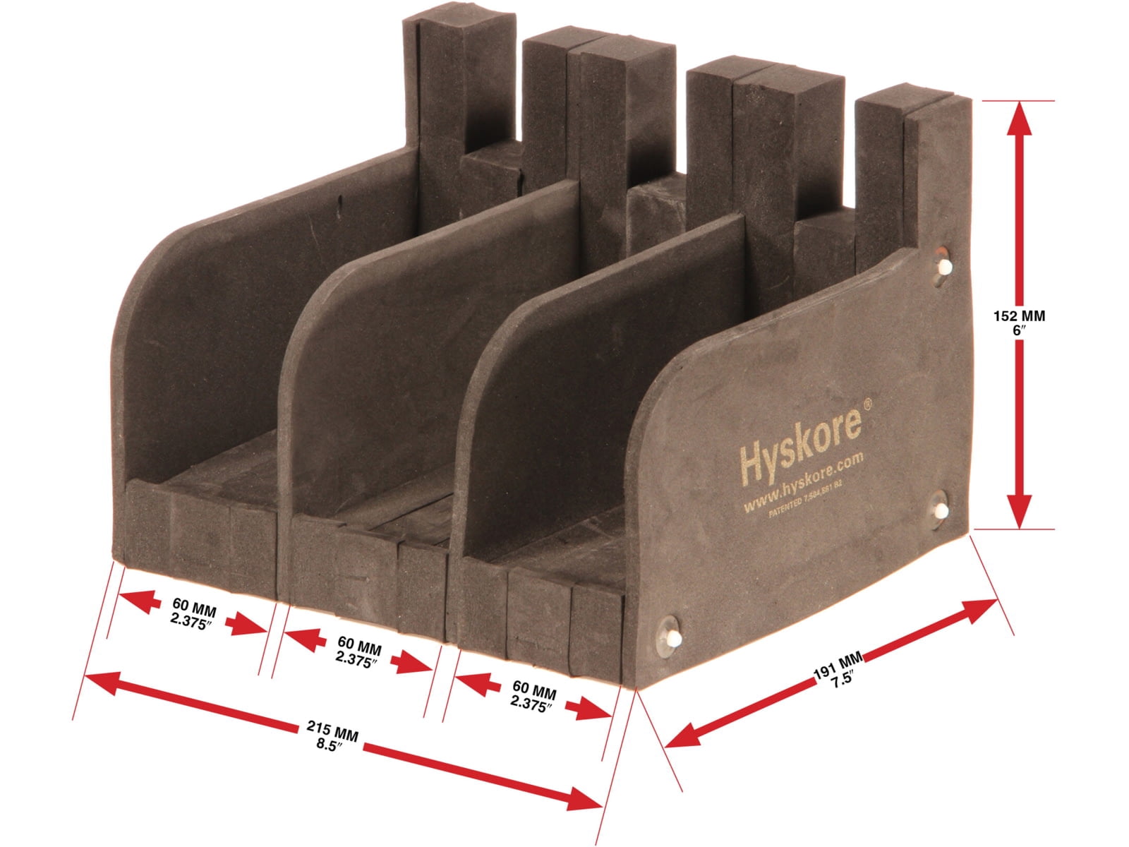 HySkore Modular 3-Gun Pistol Rack