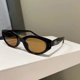 thumbnail image 1 of Gafas de sol plegables Gafas de sol a prueba de rayos ultravioleta Gafas de sol de moda para exteriores con forma de ojo de gato para mujer de estilo europeo y americano, 1 of 6