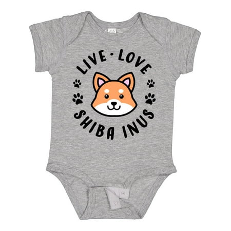 

Inktastic Live Love Shiba Inus Gift Baby Boy or Baby Girl Bodysuit