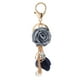 thumbnail image 1 of KAKOWELY Llavero con borla y flor de tela, llavero decorativo con colgante de cadena, 1 of 5
