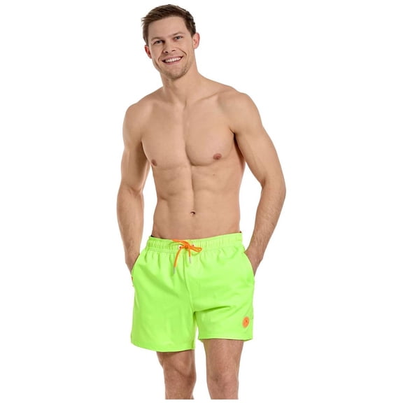 OppoSuits Men's Swim Shorts Neon Lucky Lime - L Green