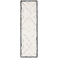 thumbnail image 3 of SAFAVIEH Casablanca Daithi Geometric Wool Shag Area Rug, Ivory/Black, 9' x 12', 3 of 7