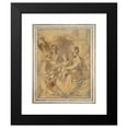 thumbnail image 2 of Jacques Bellange 12x14 Black Modern Framed Museum Art Print Titled - Holy Family with Saints Anne and Mary&nbsp;Magdalene, 2 of 5