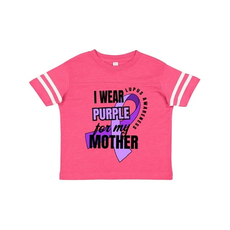 

Inktastic I Wear Purple For My Mother Lupus Awareness Boys or Girls Toddler T-Shirt
