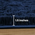 thumbnail image 4 of IR Imperial Rooms Shaggy Rug 5x7ft Area Rug for Living Room Kids Bedroom Decor Washable Carpet Navy, 4 of 9