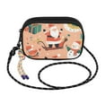 thumbnail image 2 of FORMRS Mini Crossbody Bag for Women Adjustable Rope Shoulder Casual Phone Purse, Pink Christmas Santa, 2 of 7