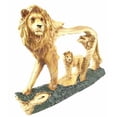 thumbnail image 3 of Rustic Faux Wood Collectible Majestic African Grassland Pride Lion Scene Figurine Sculpture, 3 of 3