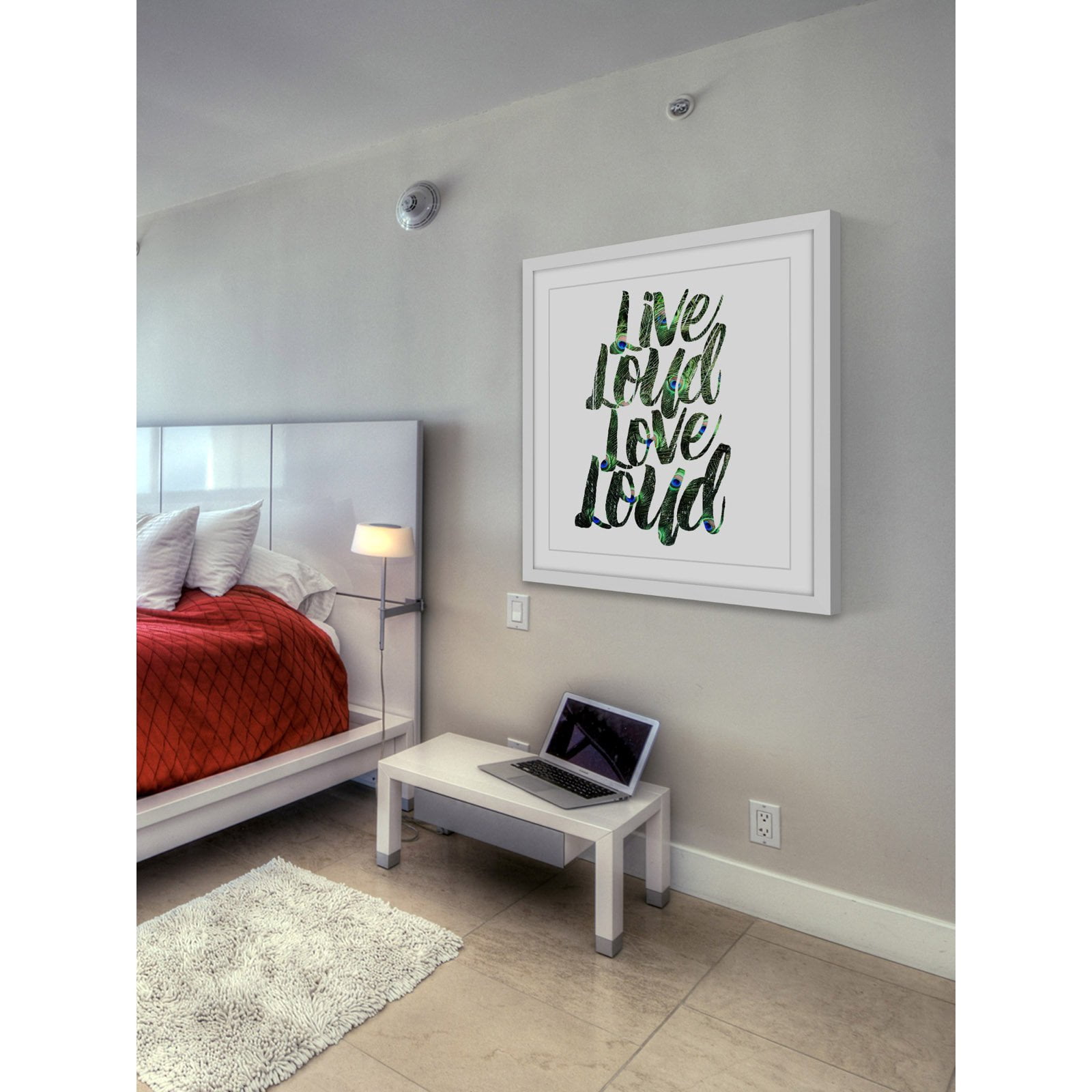Marmont Hill "Live Loud, Love Loud" by Robin Delean Framed Painting Print