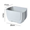 thumbnail image 2 of Ficarrico Bote de Basura Plegable para Cocina, Bote de Basura Plegable para Colgar, Montaje en Puerta sobre la Puerta del gabinete, cajón, mostrador, Gancho de plástico Plegable, Cesta para Basura, 2 of 5