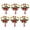 A, variant on Uehgn 6Pcs Enamel Christmas Napkin Rings Elegant Xmas Tree Reindeer Snowflake Napkin Holders Christmas Wedding Party Table Decor