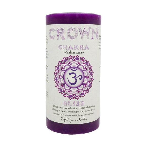 cRYSTAL JOURNEY candle Pillar crown, 1 EA