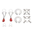 thumbnail image 1 of 8pcs Nipples Jewelry Rings Non Piercing Women Body Nipples Breast Rings, 1 of 2