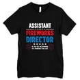 thumbnail image 3 of FLAGWIX Funny American Gifts - Assistant Fireworks Director, 4th Of July Gifts - Mens Shirts, 3 of 6