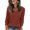 Saffron, variant on V Neck Long Sleeve Shirts for Women Casual Loose Tops Lightweight Tunic Sweaters, 2XL