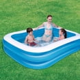 thumbnail image 1 of Piscine Gonflable Rectangulaire Bleue de Luxe, 1 of 2