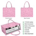 thumbnail image 2 of Large Capacity Tote Bag,Pink Breast Cancer Handbag Fashion Luxury Tote Bag,15.7"x13"x 5.1" Inches,Laptop Compatible, 2 of 6