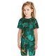 thumbnail image 5 of Balery Green Gold Glitter Conjunto de Pijama Infantil de Manga Corta con Estampado – Ropa de Dormir de Algodón Suave-4X-Large, 5 of 5