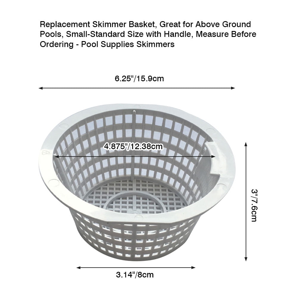 Pool Strainer Mini Removable Replacement Skimmer Basket with Handle Pool Supplies Skimmers