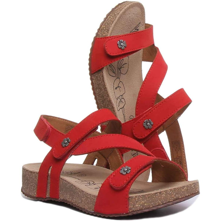 Josef seibel red sandals best sale