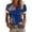 A1 Blue, variant on Women's 250th Anniversary Print Shirt 250th Birthday Tunic Tops Crew Neck Graphic Tee Independence Day Shirt Usa Shirts for Women Memorial Day Patriotic Gifts Blue L