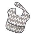 thumbnail image 3 of Delantal de baberos para bebé Impermeable sin mangas Niños alimentando eructo Ola gris Sunnimix Baberos impermeables para niños pequeños, 3 of 5