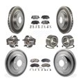thumbnail image 1 of Transit Auto Front Rear Wheel Hub Bearings Assembly Coated Disc Brake Rotors and Ceramic Pads Kit (10Pc) for Car Mitsubishi RVR Outlander Sport - Left Right Side (Driver Passenger) KBB-108593, 1 of 10