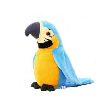 BESTSKY Stuffed Animals,Talking Parrot Cool Stuffed Animals, Interactive and Swinging Action Plush Toy for Kids