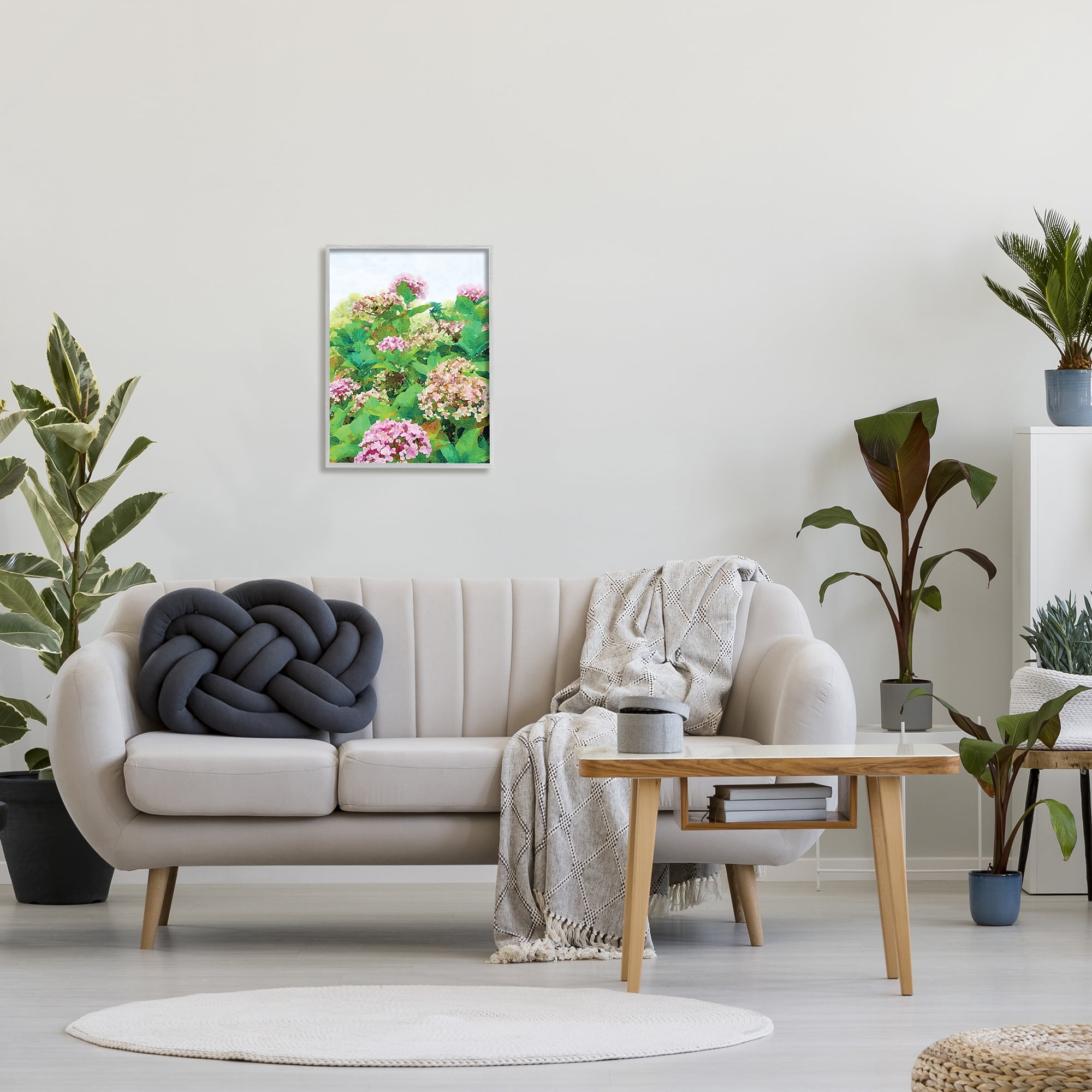 Stupell Industries Pink Geranium Bushes In Field Clear Sky, 16 x 20, Designed by Emily Navas