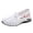 White, variant on Women's Breathable Mesh On Casual Shoes Fashion Round Toe Summer Walking Sneakers Lightweight Comfort Soft Insole Flexible Sole Everyday Style Daily Wear