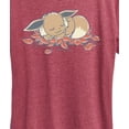 thumbnail image 3 of Pokémon - Sleeping Eevee -  Women's Short Sleeve Graphic T-Shirt, 3 of 5