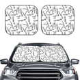 thumbnail image 2 of Haiem Lavender Flowers Car Windshield Sun Shade (2 Pieces) Foldable Windshield Sun Shade Car Accessories for Truck SUV Pickup-Medium, 2 of 7