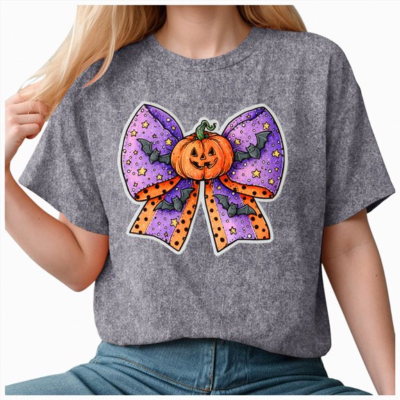 Godom Halloween T-Shirt for Women Fall Pumpkin Shirts Funny Halloween Tops