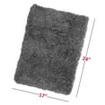 thumbnail image 2 of Nestl Super Soft Shaggy Bath Rug, Absorbent Bathroom Rug, 17" x 24", Gray, 2 of 6