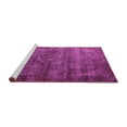 thumbnail image 2 of Ahgly Company Machine Washable Indoor Rectangle Oriental Pink Industrial Area Rugs, 7' x 9', 2 of 4