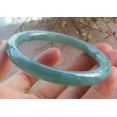 thumbnail image 4 of Icy Green Natural A JADE Jadeite Circle Bangle Bracelet 53 mm 701821 TN, 4 of 13